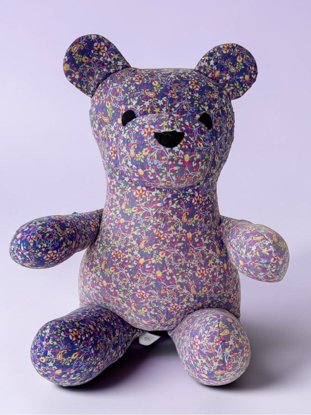 Free People Vintage Kantha Quilt Bear in Purple Floral | NWT